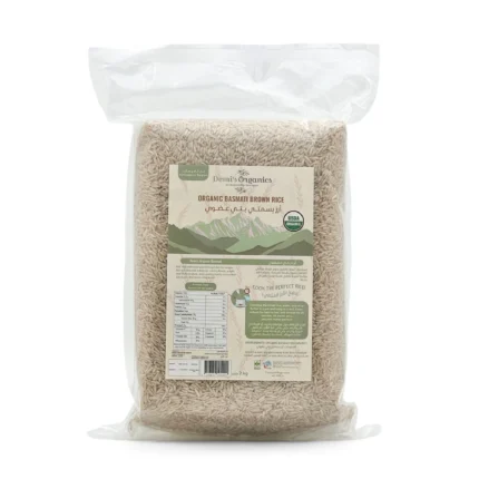 Organic Basmati Brown Rice 2kg package