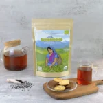 Biscuits dish served with organic Ceylon black tea